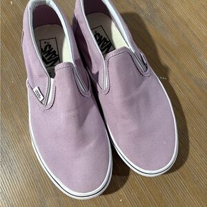 Vans Lavender Canvas Slip-Ons